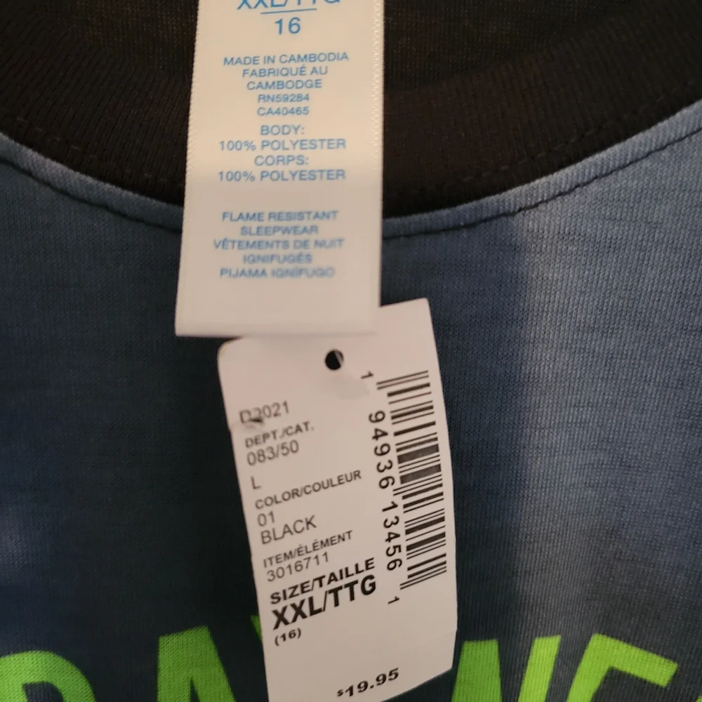 The Children's Place Youth Blue and Green Sports Pajama Set